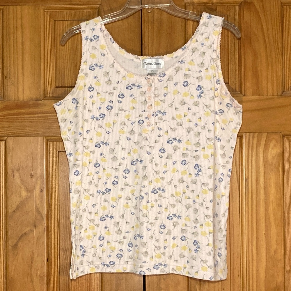 NWOT Vintage Bonnie Evans Tank Top Size L